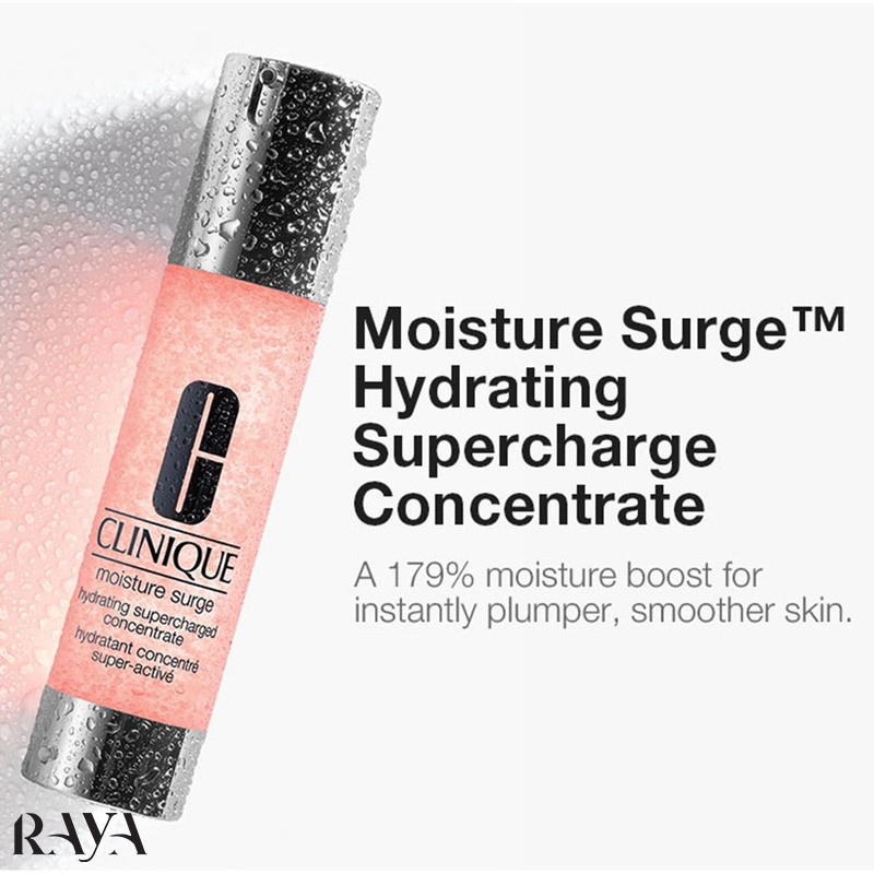 کنسانتره آبرسان سوپر شارژ مویسجر سرج کلینیک حجم 48 میل و 15 میل Clinique Moisture Surge Hydrating Supercharged Concentrate